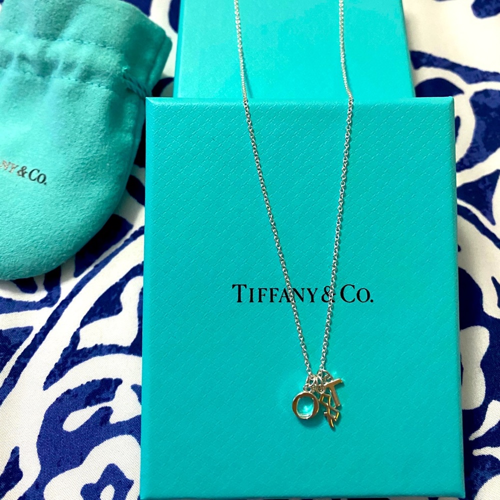 Tiffany Love Notes "T&CO." dangle pendant